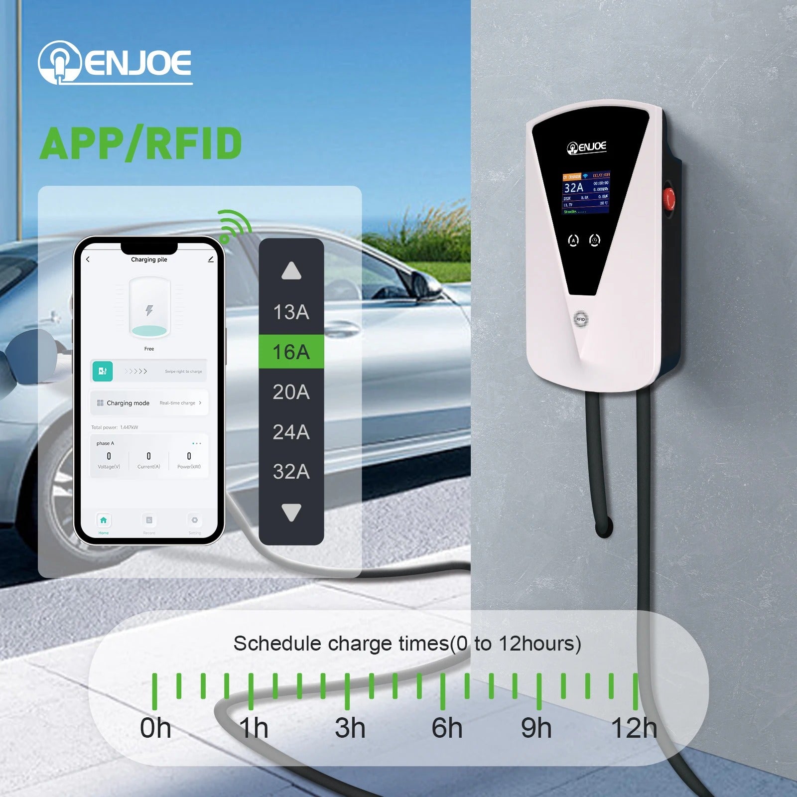11kW 3-Phase Home EV Charging Station